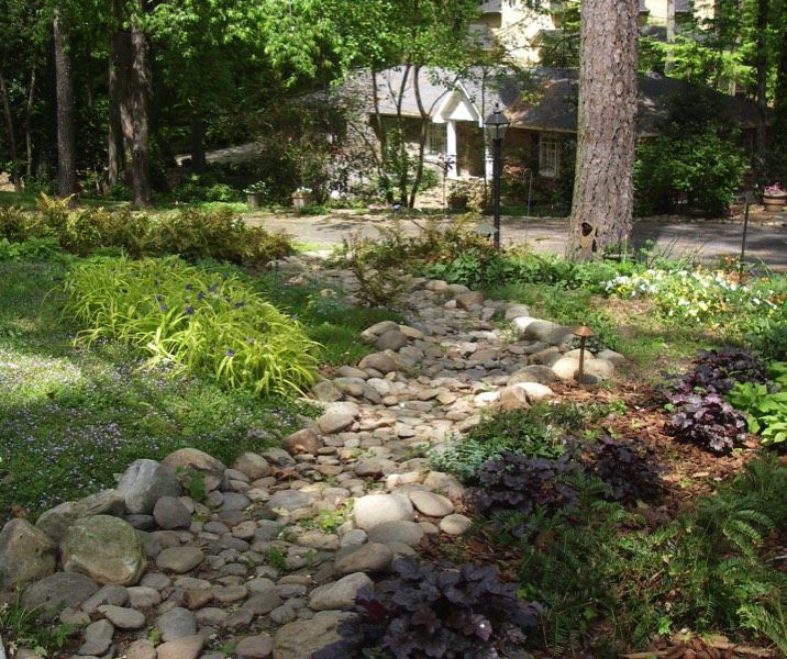 Dry creek bed thru front yard